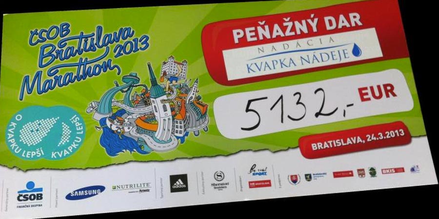 Organizátori populárneho ČSOB Bratislava Marathonu sa rozodli byť O KVAPKU LEPŠÍ.